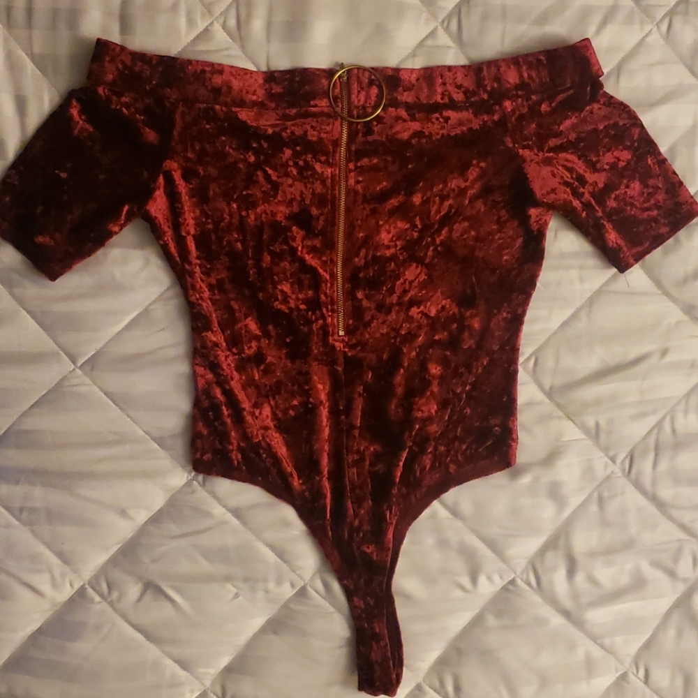 Velour bodysuit